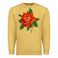 Antique Gold tropicana rose Premium Sweatshirt - LillyAllenDesigns