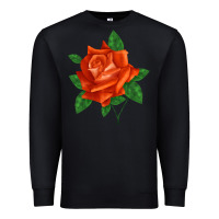 Black tropicana rose Premium Sweatshirt - LillyAllenDesigns