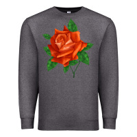 Charcoal Heather tropicana rose Premium Sweatshirt - LillyAllenDesigns