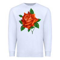 White tropicana rose Premium Sweatshirt - LillyAllenDesigns