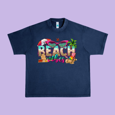 Beach Vibes Urban Heavy Tee Designed By Texasbilliewilder