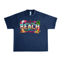 Navy beach vibes Urban Heavy Tee - texasbilliewilder