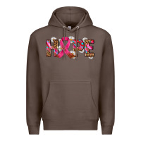 Coffee hope and cancer ribbon Premium Hoodie - AdoDesignShop