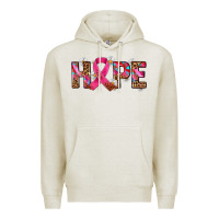 Oatmeal Heather hope and cancer ribbon Premium Hoodie - AdoDesignShop