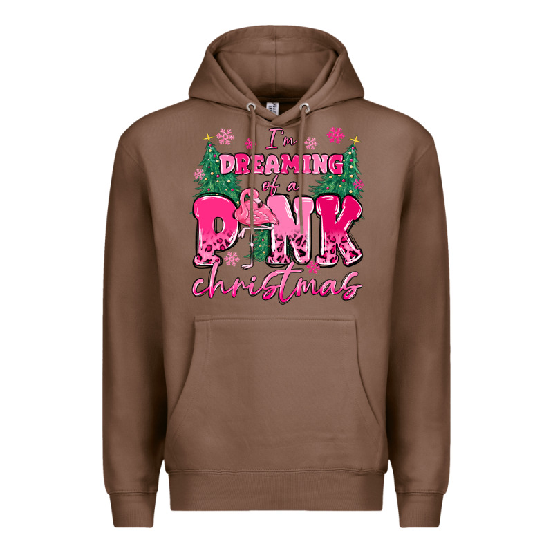 I'm Dreaming Of A Pink Christmas Flamingo Premium Hoodie by MaliasSmallBusiness | Teevron