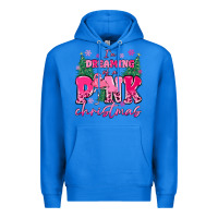 True Royal i'm dreaming of a pink christmas flamingo Premium Hoodie - MaliasSmallBusiness