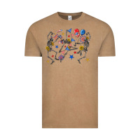 Vintage Coffee fourth of july dancing skeleton Vintage Tee - texasbilliewilder