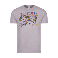 Vintage Zinc fourth of july dancing skeleton Vintage Tee - texasbilliewilder