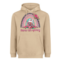 Mushroom nurse life spring rainbow Heavyweight Hoodie - BarkalooDesign