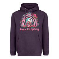 Plum nurse life spring rainbow Heavyweight Hoodie - BarkalooDesign