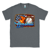 Charcoal Heather western american flag baseball Classic Tee - HRA Design Shop
