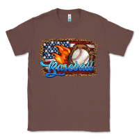 Chestnut western american flag baseball Classic Tee - HRA Design Shop