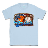Dusty Blue western american flag baseball Classic Tee - HRA Design Shop