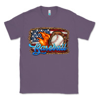 Lavender western american flag baseball Classic Tee - HRA Design Shop