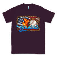 Plum western american flag baseball Classic Tee - HRA Design Shop
