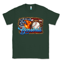 Sports Green western american flag baseball Classic Tee - HRA Design Shop