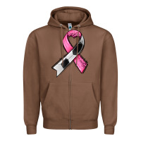 Chestnut breast cancer sport ribbons Zipper Hoodie - AdoDesignShop