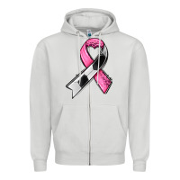 Dove Grey breast cancer sport ribbons Zipper Hoodie - AdoDesignShop