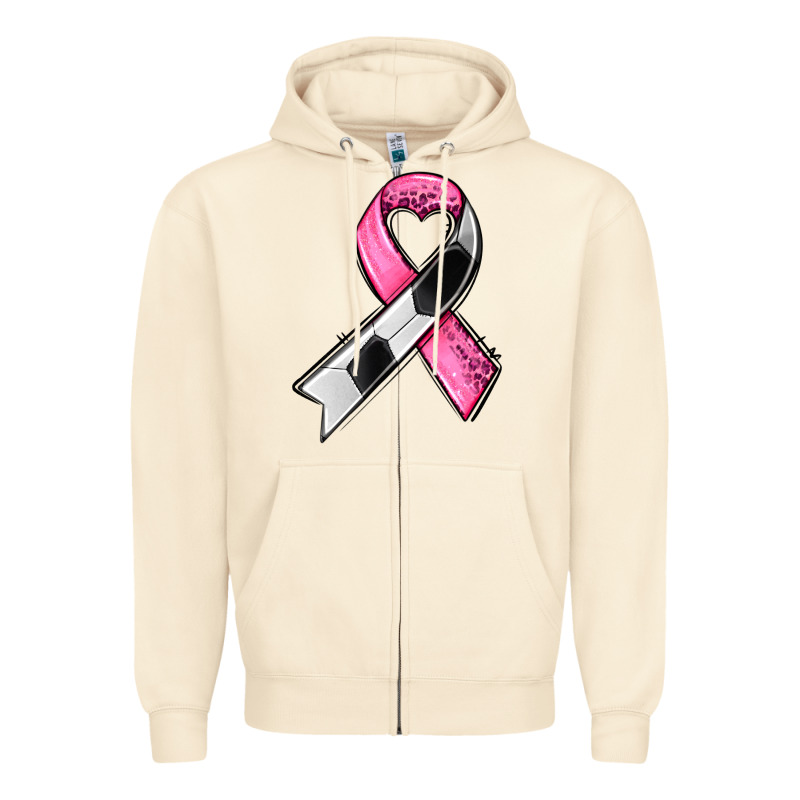 Breast Cancer Sport Ribbons Zipper Hoodie by AdoDesignShop | Teevron