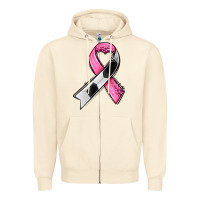 Sandshell breast cancer sport ribbons Zipper Hoodie - AdoDesignShop