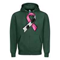 Sports Green breast cancer sport ribbons Zipper Hoodie - AdoDesignShop