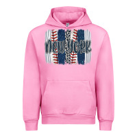 Fuchsia Pink new york baseball team spirit brushstrokes Urban Hoodie - Artiststas