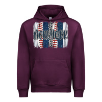 Mauve Wine new york baseball team spirit brushstrokes Urban Hoodie - Artiststas