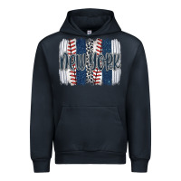Navy new york baseball team spirit brushstrokes Urban Hoodie - Artiststas