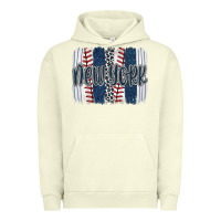 Pigment Pistachio new york baseball team spirit brushstrokes Urban Hoodie - Artiststas
