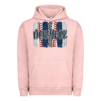 Pigment Salmon new york baseball team spirit brushstrokes Urban Hoodie - Artiststas