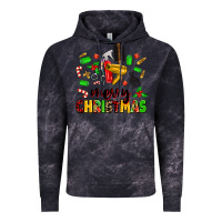 Cloud Black merry christmas hair Vintage Hoodie - MaliasSmallBusiness