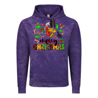 Cloud Purple merry christmas hair Vintage Hoodie - MaliasSmallBusiness