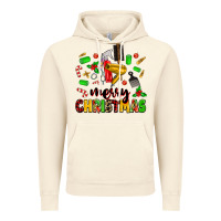 Vintage Artic merry christmas hair Vintage Hoodie - MaliasSmallBusiness