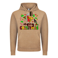 Merry Christmas Hair Vintage Hoodie | Teevron