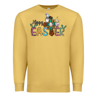 Antique Gold cross rabbit gnomes happy easter Premium Sweatshirt - Jasminsmagicworld