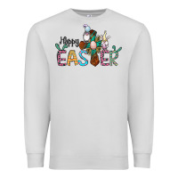 Dove Grey cross rabbit gnomes happy easter Premium Sweatshirt - Jasminsmagicworld