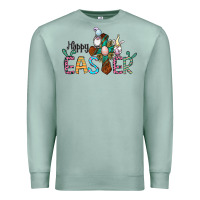 Seafoam cross rabbit gnomes happy easter Premium Sweatshirt - Jasminsmagicworld