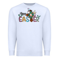 White cross rabbit gnomes happy easter Premium Sweatshirt - Jasminsmagicworld