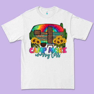 Camp More Worry Less With Caravan Premium Tee Designed By Artiststas