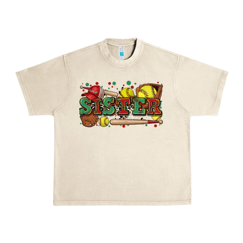 Sister Softball Urban Heavy Tee by Zillion Design Studio | Teevron