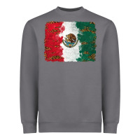 Storm Mexican Flag With Leopard Heavyweight Sweatshirt - RanaPortraitStore