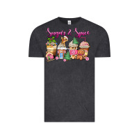Vintage Black sugar and spice pink gingerbread coffee cups Vintage Tee - Zillion Design Studio