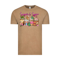 Vintage Coffee sugar and spice pink gingerbread coffee cups Vintage Tee - Zillion Design Studio