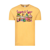 Vintage Mustard sugar and spice pink gingerbread coffee cups Vintage Tee - Zillion Design Studio