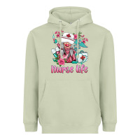 Matcha nurse gnomies nurse  life spring Heavyweight Hoodie - BarkalooDesign