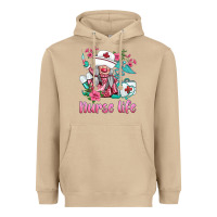 Mushroom nurse gnomies nurse  life spring Heavyweight Hoodie - BarkalooDesign