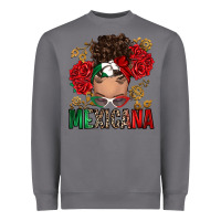 Storm Mexicana Latina messy bun Heavyweight Sweatshirt - RanaPortraitStore