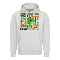 Dove Grey st patrick s day Zipper Hoodie - Artiststas