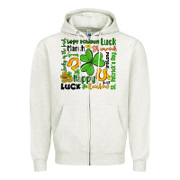 Oatmeal Heather st patrick s day Zipper Hoodie - Artiststas