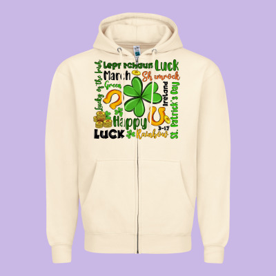 St Patrick S Day Zipper Hoodie Designed By Artiststas